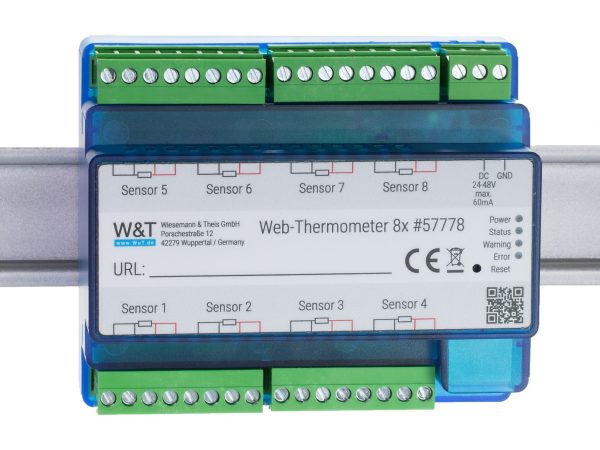 Web-Thermometer 8x Pt100/Pt1000