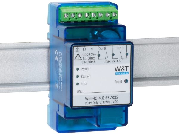 Web-IO 4.0 230V Relay 1xNO, 1xCO